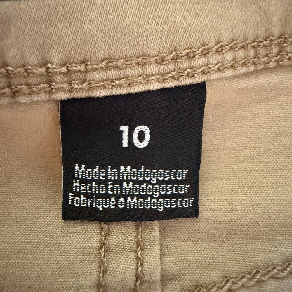 Jordache Super Skinny Soft Women Beige Size 10 Adjustable Waist Button Zip - Picture 11 of 11